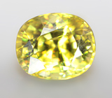 Высокая дисперсия! Яркий зеленовато-желтый сфен 0,95 карата